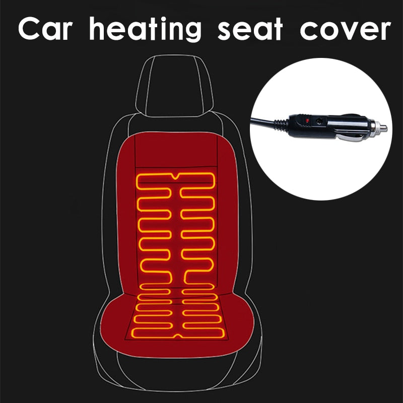 Heated Car Seat Cover – USB & 12V Powered
