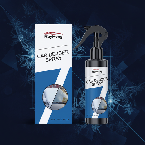 De-Icer Spray Navy Background